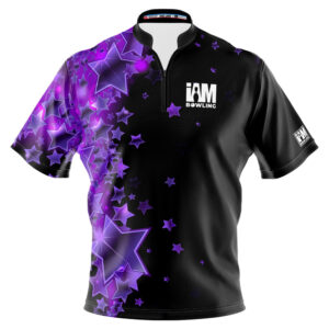 I AM Bowling – Left Chest Only Purple Stars Jersey