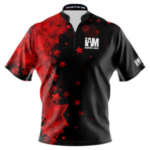 I AM Bowling – Left Chest Only Red StarsJersey