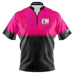 I AM Bowling – Left Chest Only Fuchsia Mosaic Jersey